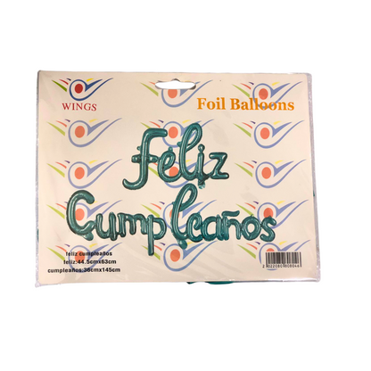 Set de feliz cumpleaños globo foil 16"