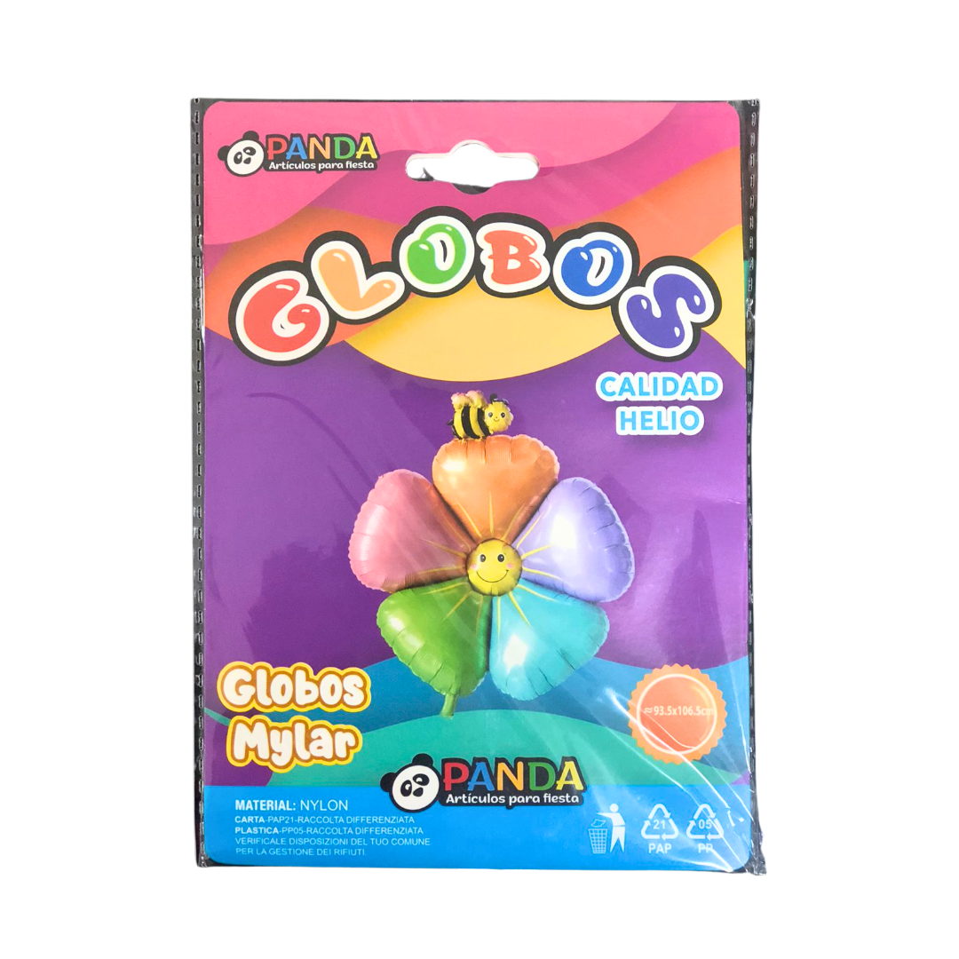 Globo Foil "flor colores"