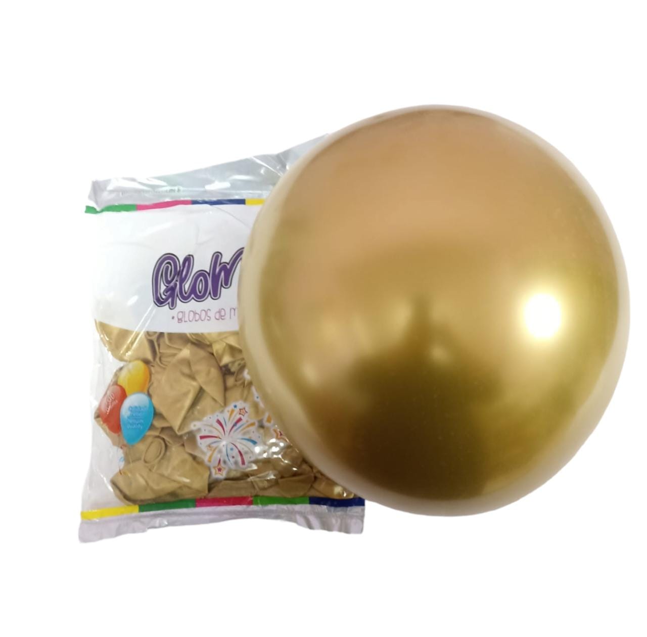 GLOBO GLOMEX #12 DORADO CHROMADO